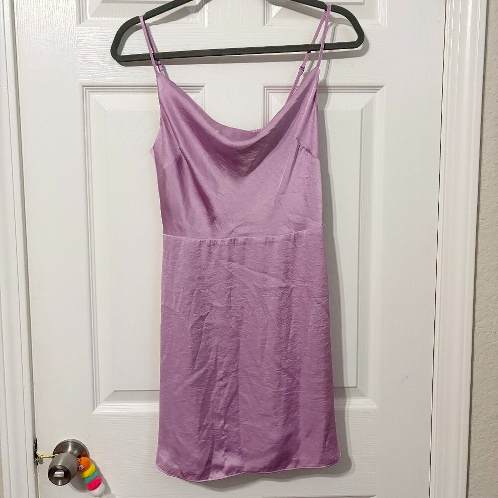 Aritzia wilfred light purple dress